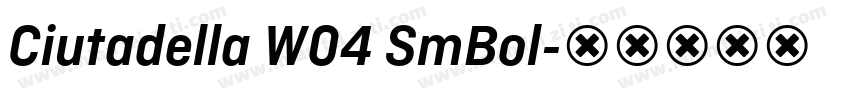 Ciutadella W04 SmBol字体转换